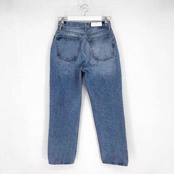 RE/DONE 90s Comfy Jeans Women’s Size 29 Sunfaded Destroy Distressed Denim - Picture 6 of 6